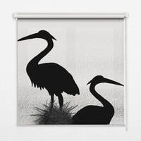VNÚTORNÁ roleta - okenná roleta - roleta - 100x100 cm - Volavky - sivá, plast (100/100/0.5cm) - TULUP