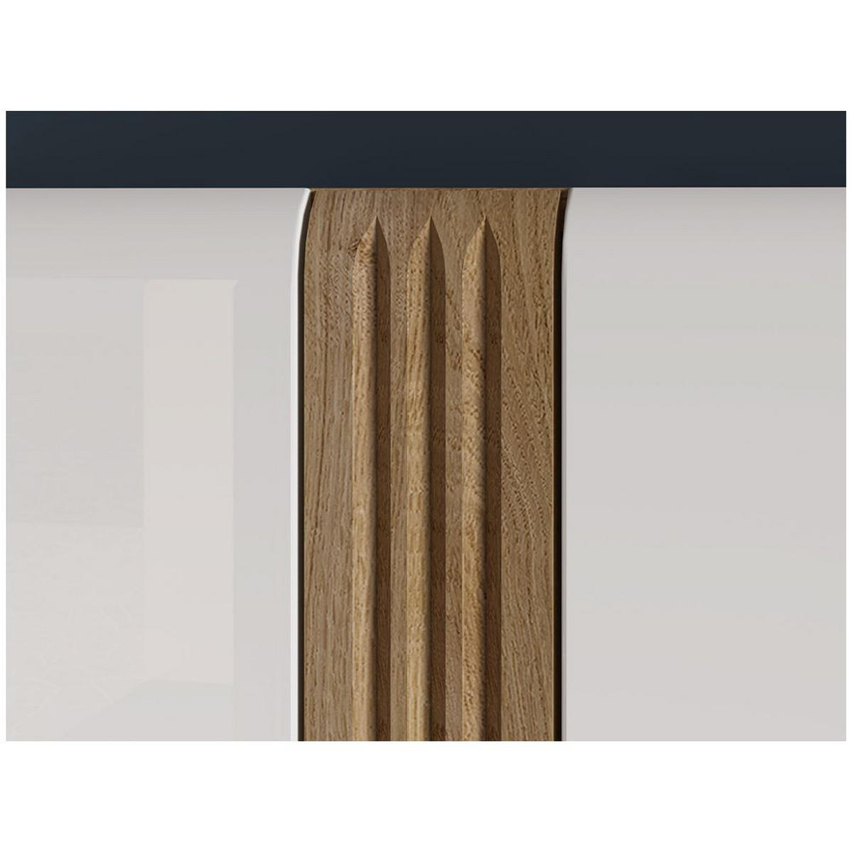 KLEIDERSCHRANK Akron-131 - Weiß, Holzwerkstoff (92/196/56cm) - Lomado