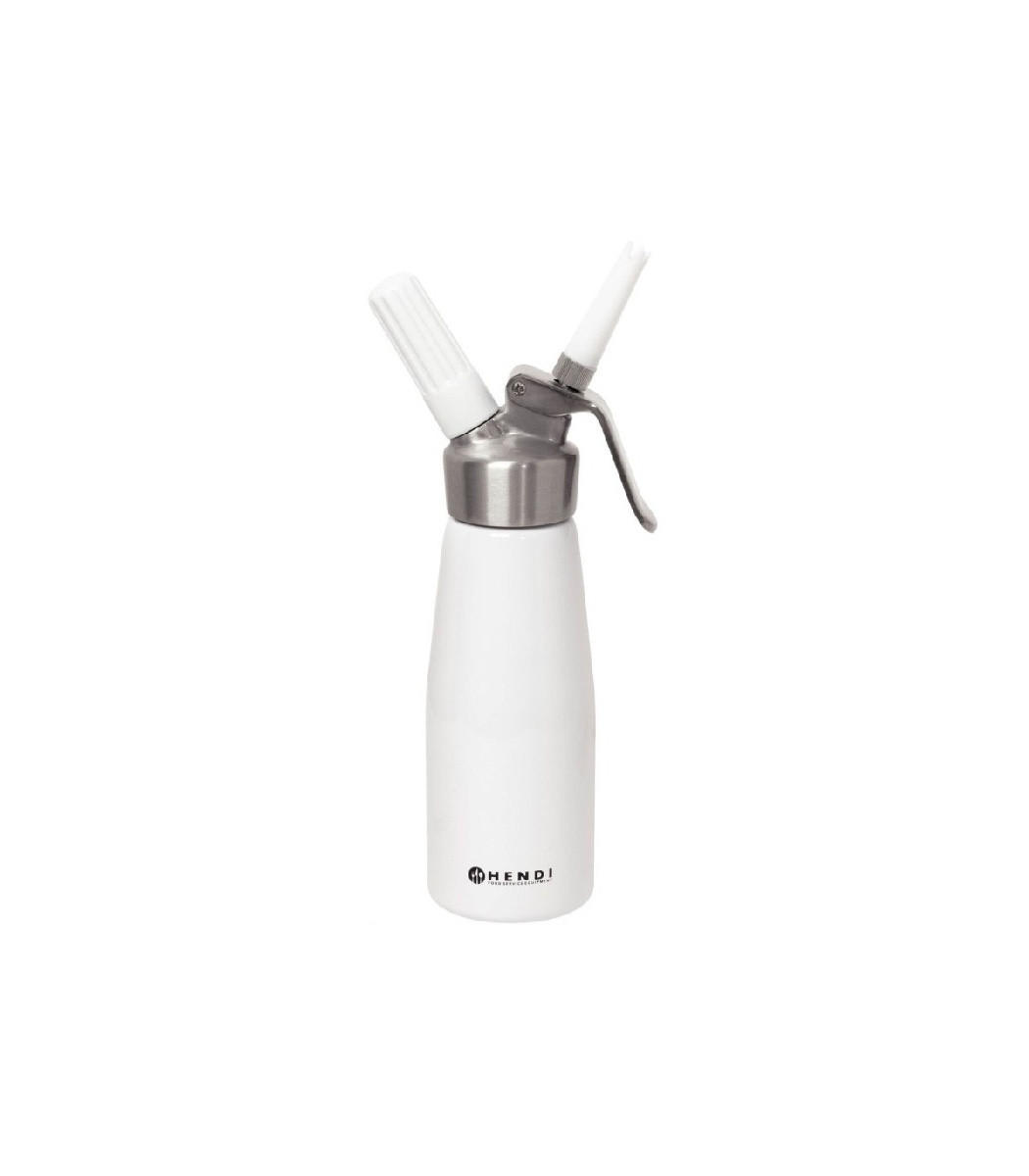 SCHLAGSAHNE-ZERSTÄUBER Sahnespender Weiß 500 ml - Weiß, Metall (26cm) - Hendi