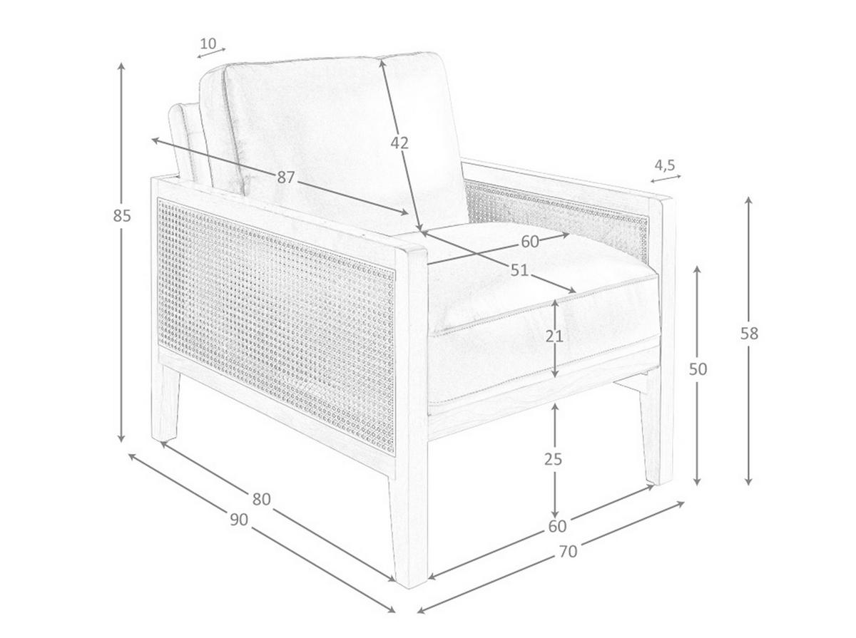 SESSEL Braun Walnuss 70/90/85 cm - Walnussfarben/Braun, Leder (70/85/90cm) - ANGEL CERDA
