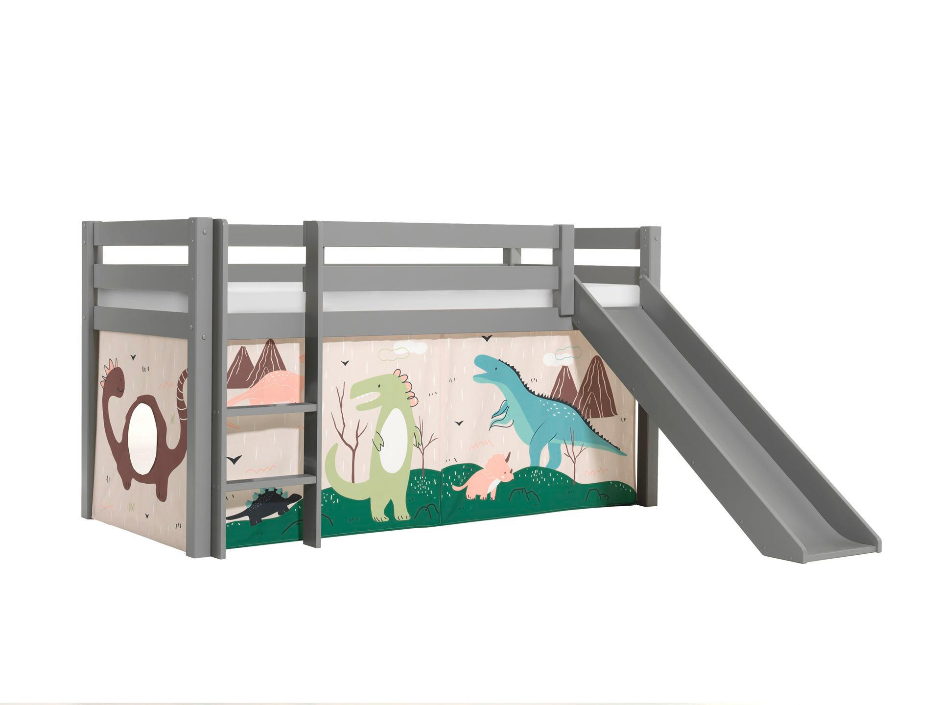 58aufmkessel Hochbett Grau, Mauve 90x200 cm