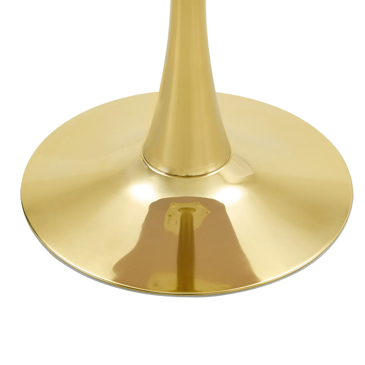 ESSTISCH kleiner runder 60/60/72 cm Schwarz mit goldenen Metallbeinen - Schwarz, Holz (60/60/72cm) - Oxeza