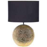 TISCHLAMPE Nasva 35/35/51 cm - Schwarz, Keramik (35/35/51cm) - Beliani