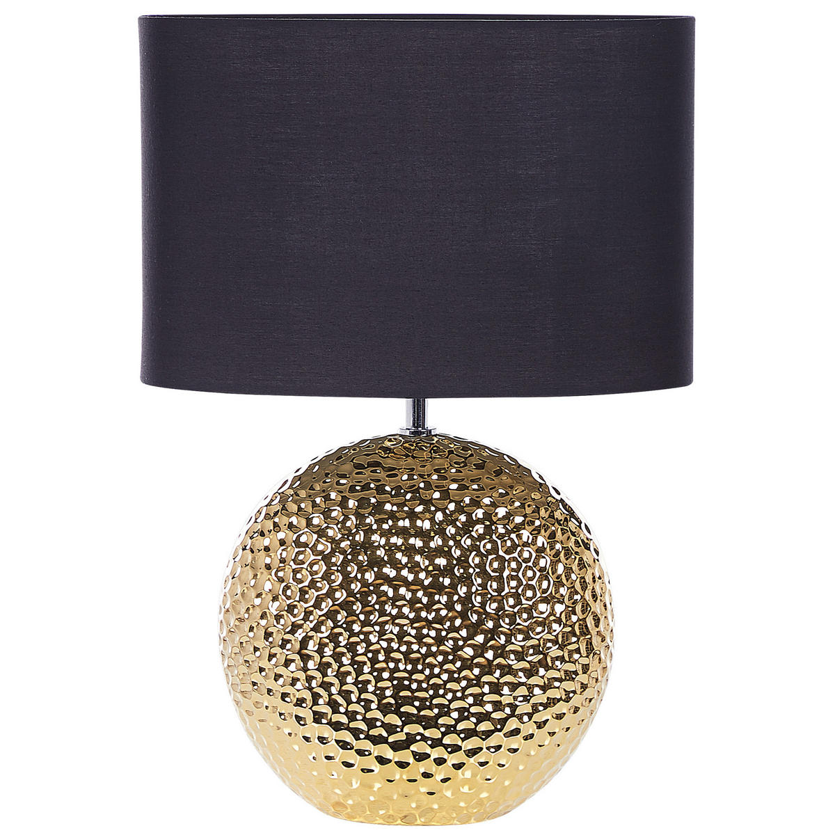 TISCHLAMPE Nasva 35/35/51 cm - Schwarz, Keramik (35/35/51cm) - Beliani