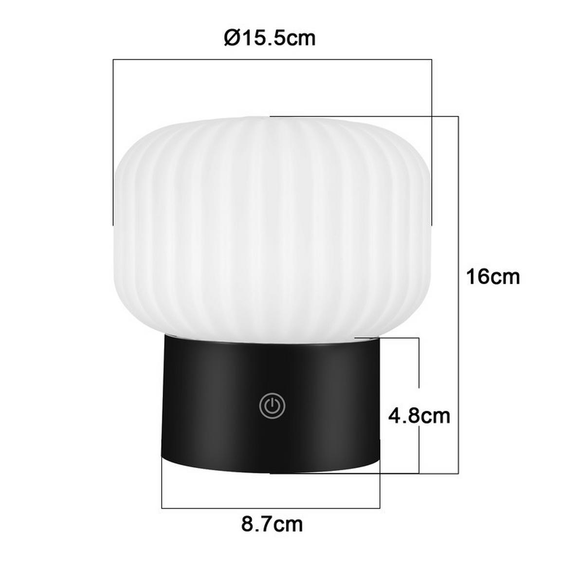 LED-TISCHLEUCHTE BRYANT Ⅲ 15/9/19 cm - Weiß, Glas (15/9/19cm) - Nettlife
