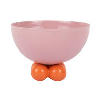 SCHALE Double Funky 11/11/9 cm - Pink, Kunststoff (11.5/9cm) - Present Time