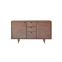WASCHTISCHUNTERSCHRANK Jonàk Dunkelbraun aus Walnuss - Dunkelbraun, Holz (145/80/50cm) - Tikamoon