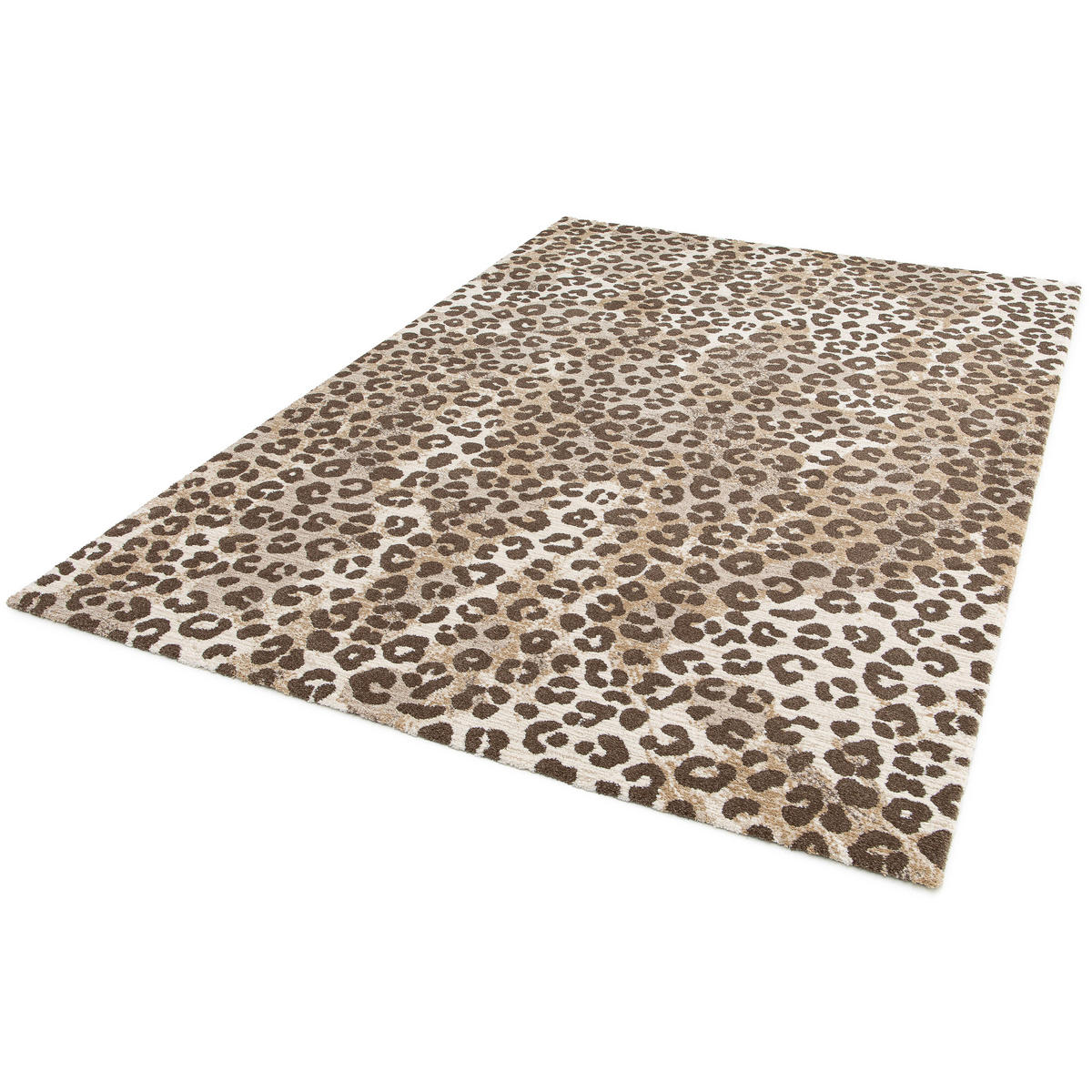 TEPPICH weich mit Leopardenmuster beige - Beige, Textil (120/170cm) - AFK Living