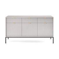 KOMMODE – KSZ154 – 154 cm – NOVA – Grau - Grau, Holzwerkstoff (154/83/39cm) - hi-markt