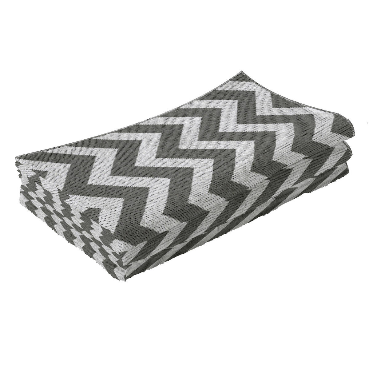 VENKOVNÍ KOBEREC, 310 g/m² PP, světle šedá + bílá - bílá/světle šedá, plast (182/121cm) - Outsunny