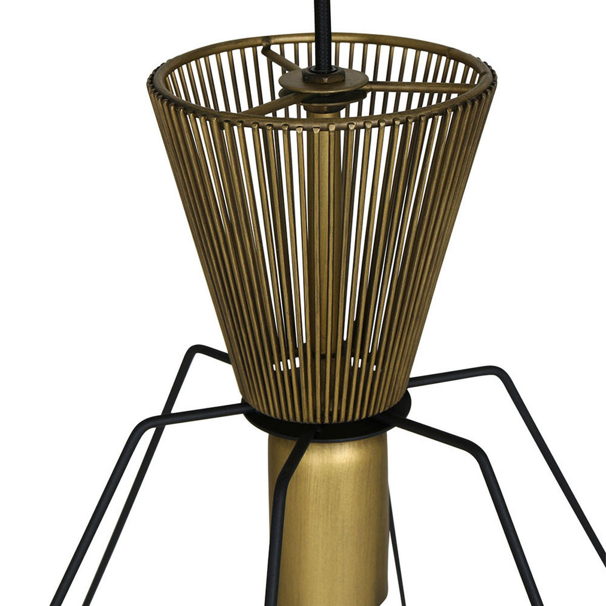 PENDELLEUCHTE Lillehammer Stahl Schwarz - Schwarz, Metall (38/38/55cm)