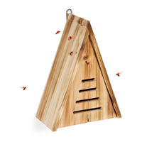 MARIENKÄFERHAUS - Hellbraun, Holz (21/28/12cm) - Relaxdays