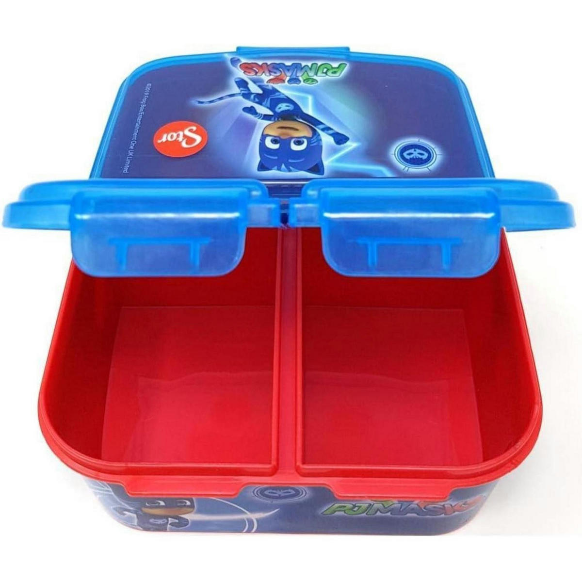 BROTDOSE mit Fächern PJ Masks 18 cm - Multicolor, Kunststoff (5.5/5.5/18cm)