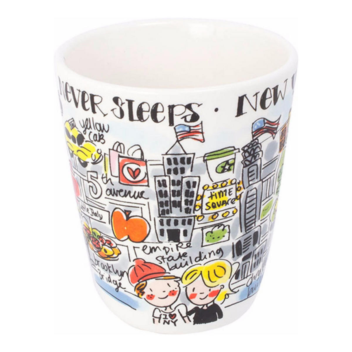 BECHER New York in Bunt - 350 ml - Multicolor, Keramik (0.35L) - Blond Amsterdam