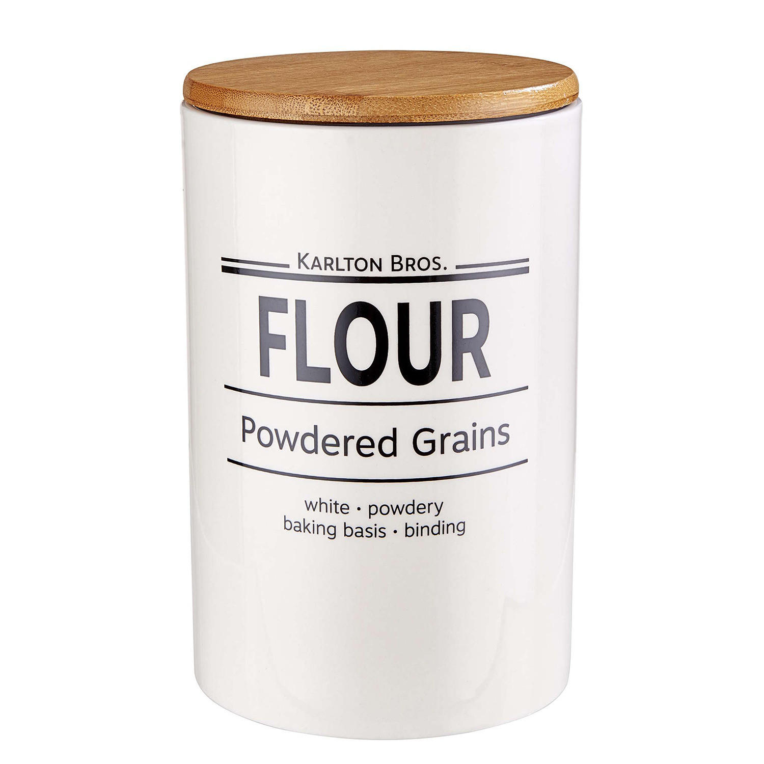 VORRATSDOSE Karlton Bros. - Weiß, Keramik (11/18/11cm) - BUTLERS