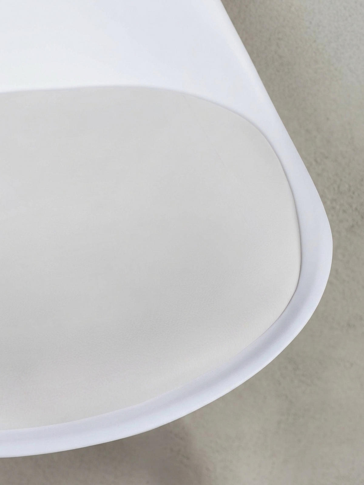 ESSZIMMERSTUHL 2er Set Kunstlederbezug mit Holzgestell Skandinavisch gepolstert, Weiß 49x52x87 cm - Beige/Weiß, Holz/Kunststoff (49/87/52cm) - KADIMA DESIGN