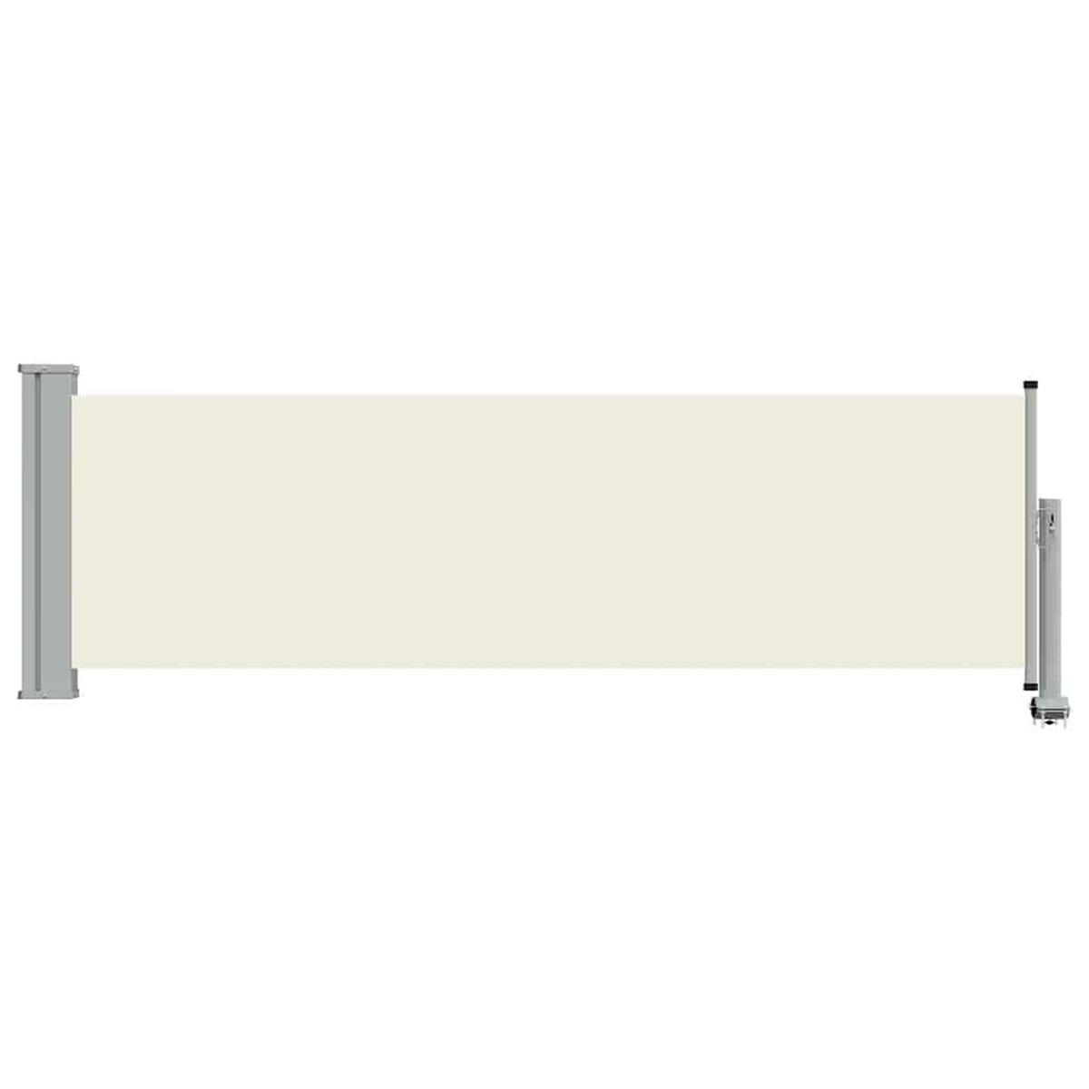 SEITENMARKISE Ausziehbare 80/300 Cm Creme - Creme, Textil (80/300cm) - vidaXL