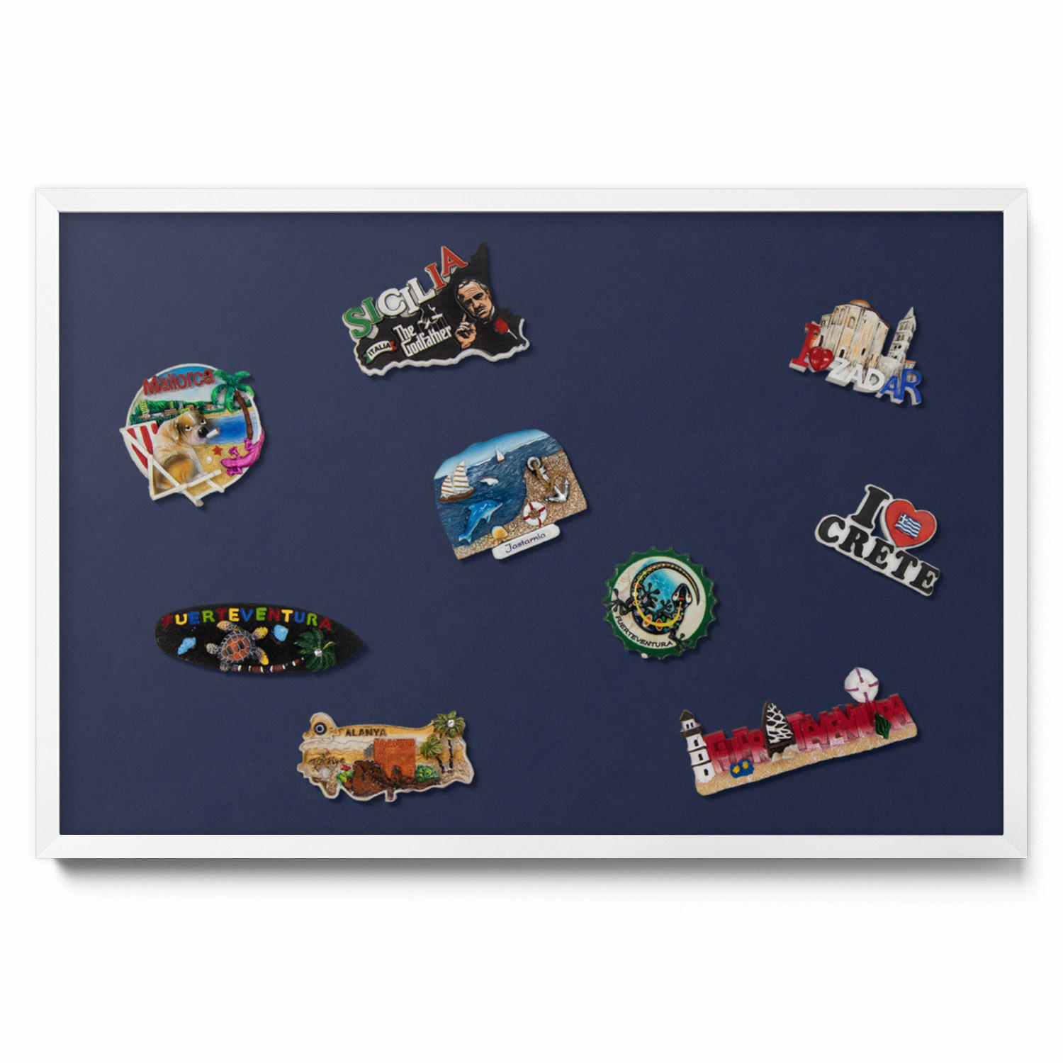 Tulup Magnettafel Blau 60x50x0.4 cm