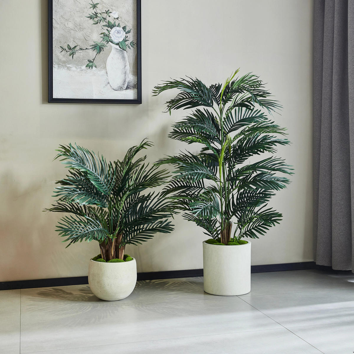 KUNSTPFLANZE Künstlicher Palmfarn – Alamea 75 cm - Grün, Kunststoff (75cm) - aplanta