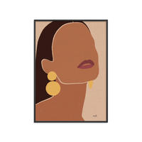 POSTER mit Rahmen Wild Apple - Summer Glow - Schwarz/Braun, Holz/Papier (50/70cm) - Poster&Frame