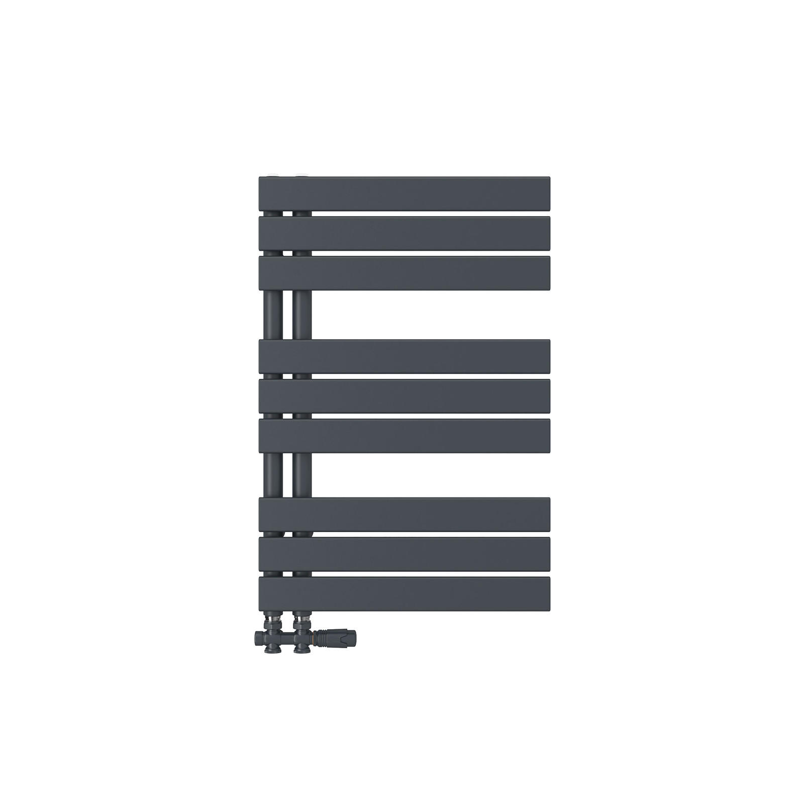 HEIZKÖRPER wasserführend Anthrazit 76,2/50/5,9 cm - Anthrazit, Metall (50/76.2/5.9cm) - EMKE