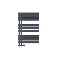 HEIZKÖRPER wasserführend Anthrazit 76,2/50/5,9 cm - Anthrazit, Metall (50/76.2/5.9cm) - EMKE