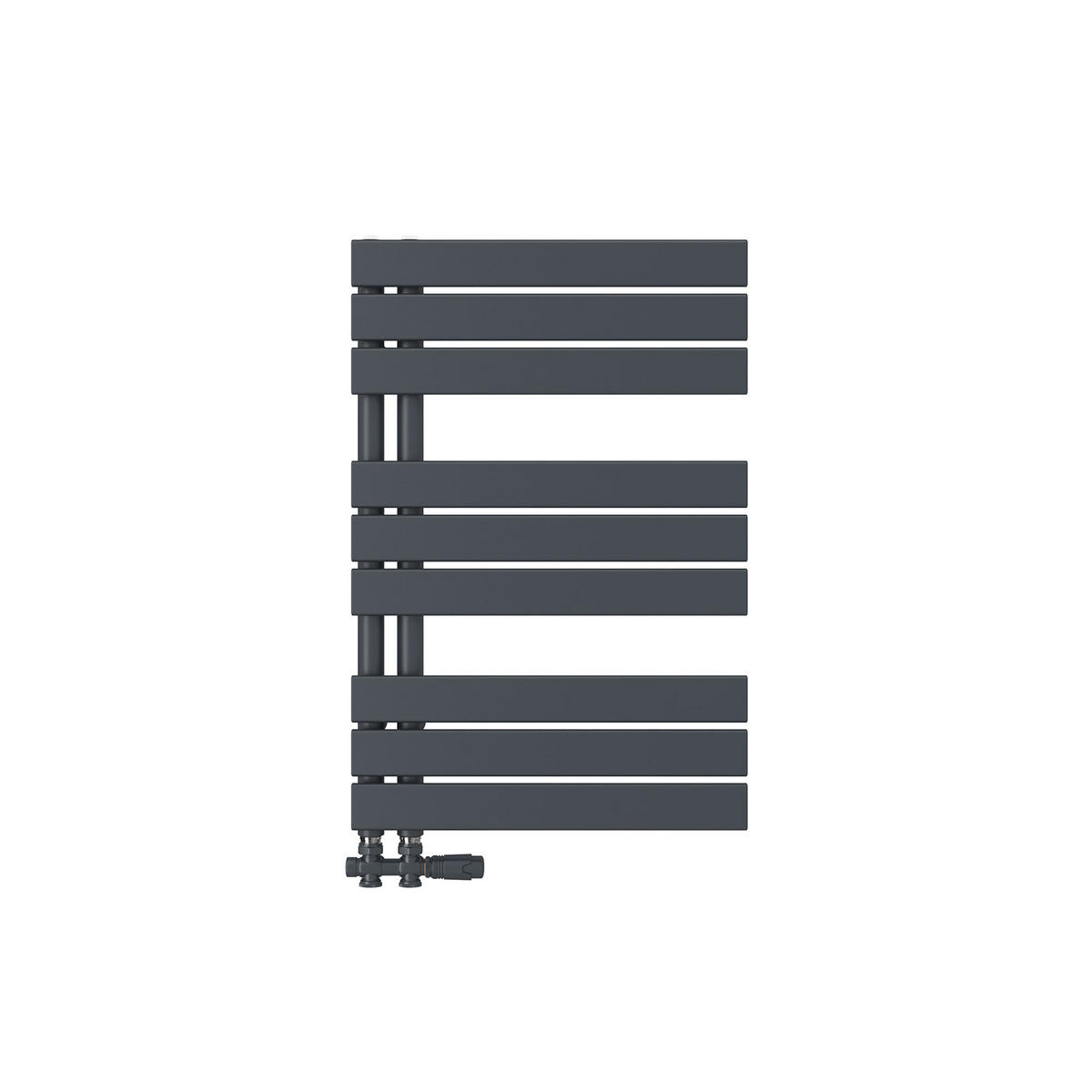 HEIZKÖRPER wasserführend Anthrazit 76,2/50/5,9 cm - Anthrazit, Metall (50/76.2/5.9cm) - EMKE