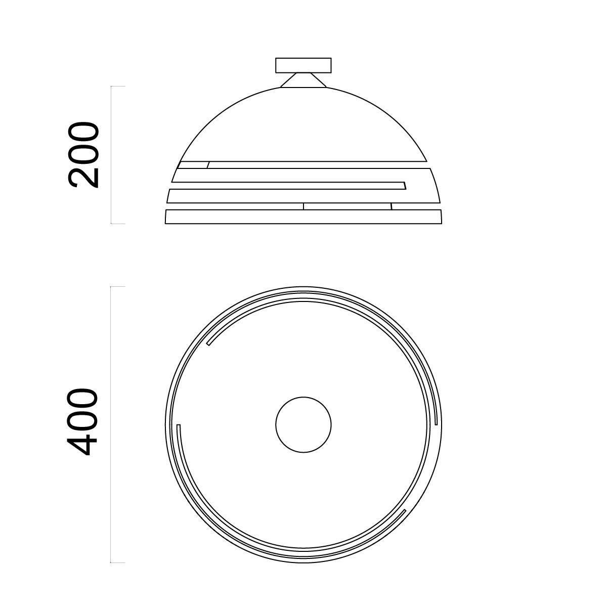 DECKENLEUCHTE Circuit - Grün, Metall (40/40/20cm) - Lumicom