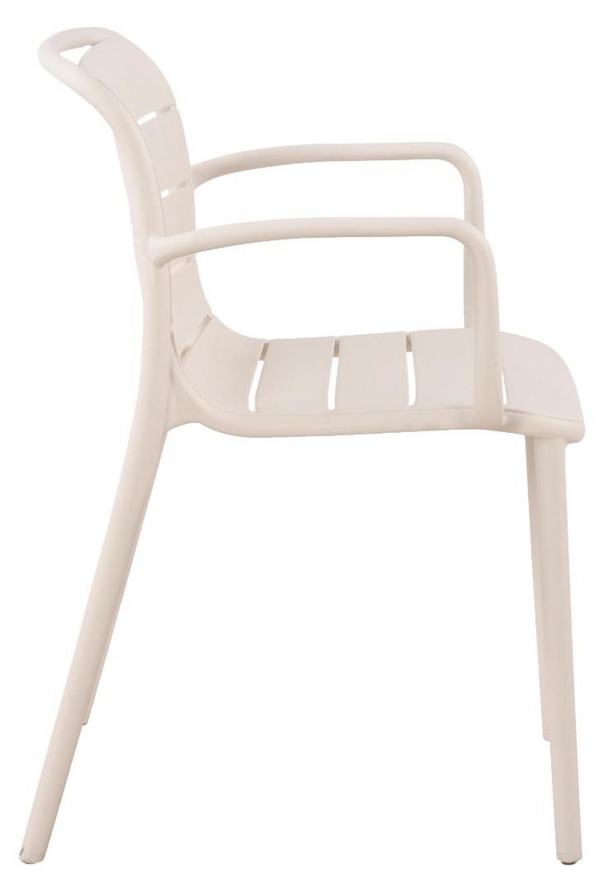 GARTENSTUHL, Silja, Sandfarben, Kunststoff, 55 x 57 x 80 cm - Sandfarben, Kunststoff (55/80/57cm) - ebuy24