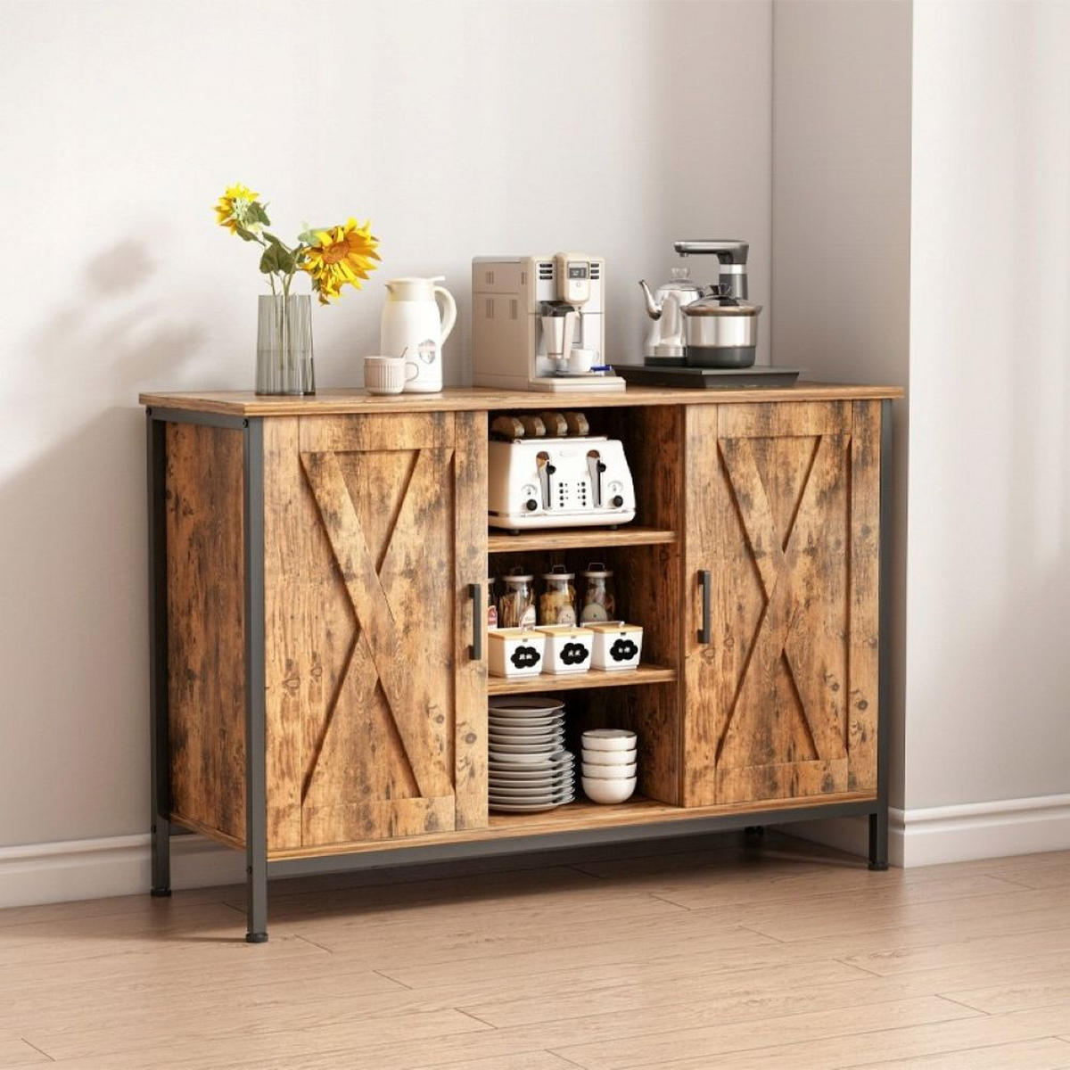 KOMMODE, braun 100/35/70 cm - Braun, Holzwerkstoff (100/70/35cm)