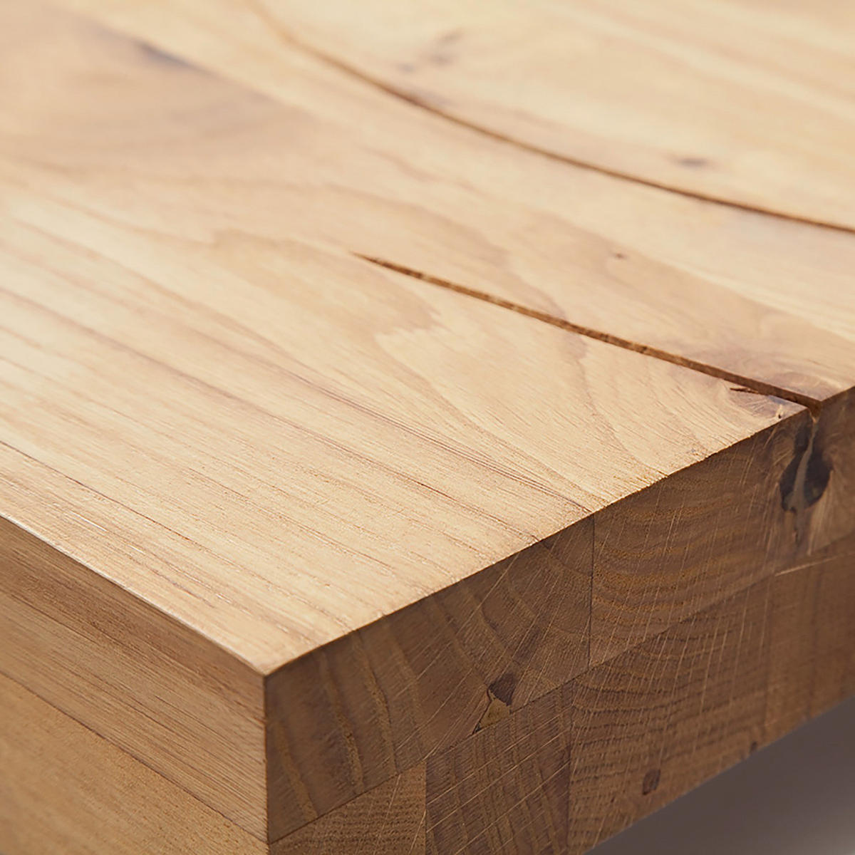 GARDEROBENBANK - Eiche / Matt Weiß - Weiß, Holz/Holzwerkstoff (91/48/38cm) - home24