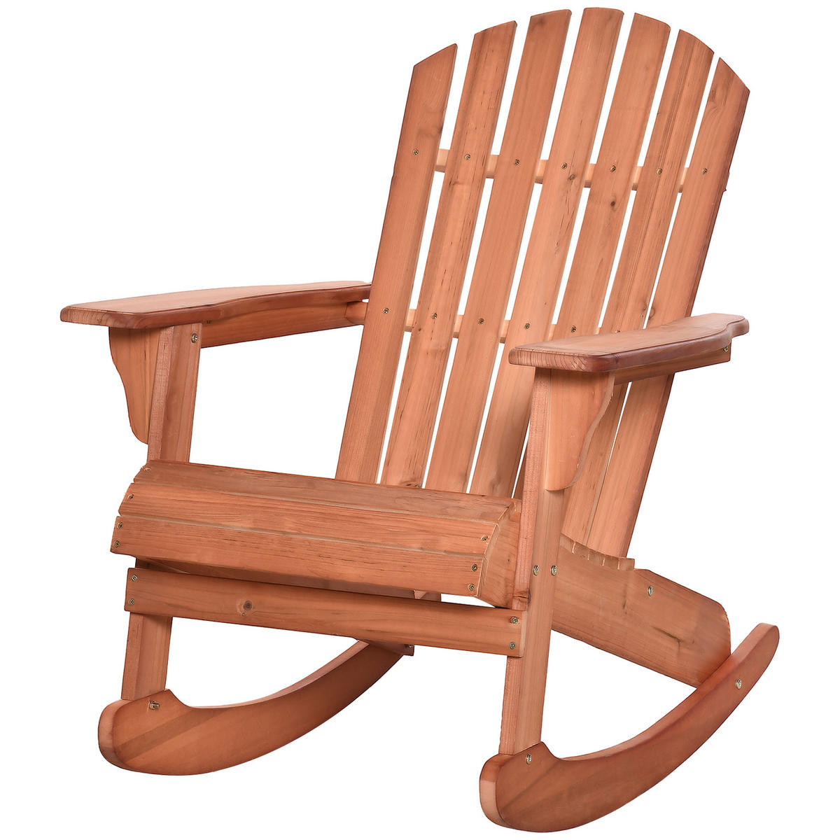 ADIRONDACK-GARTENSTUHL DE-08315 mit hoher, geneigter Rückenlehne Natur - Naturfarben, Holz (94/97/77cm) - ComfortXL