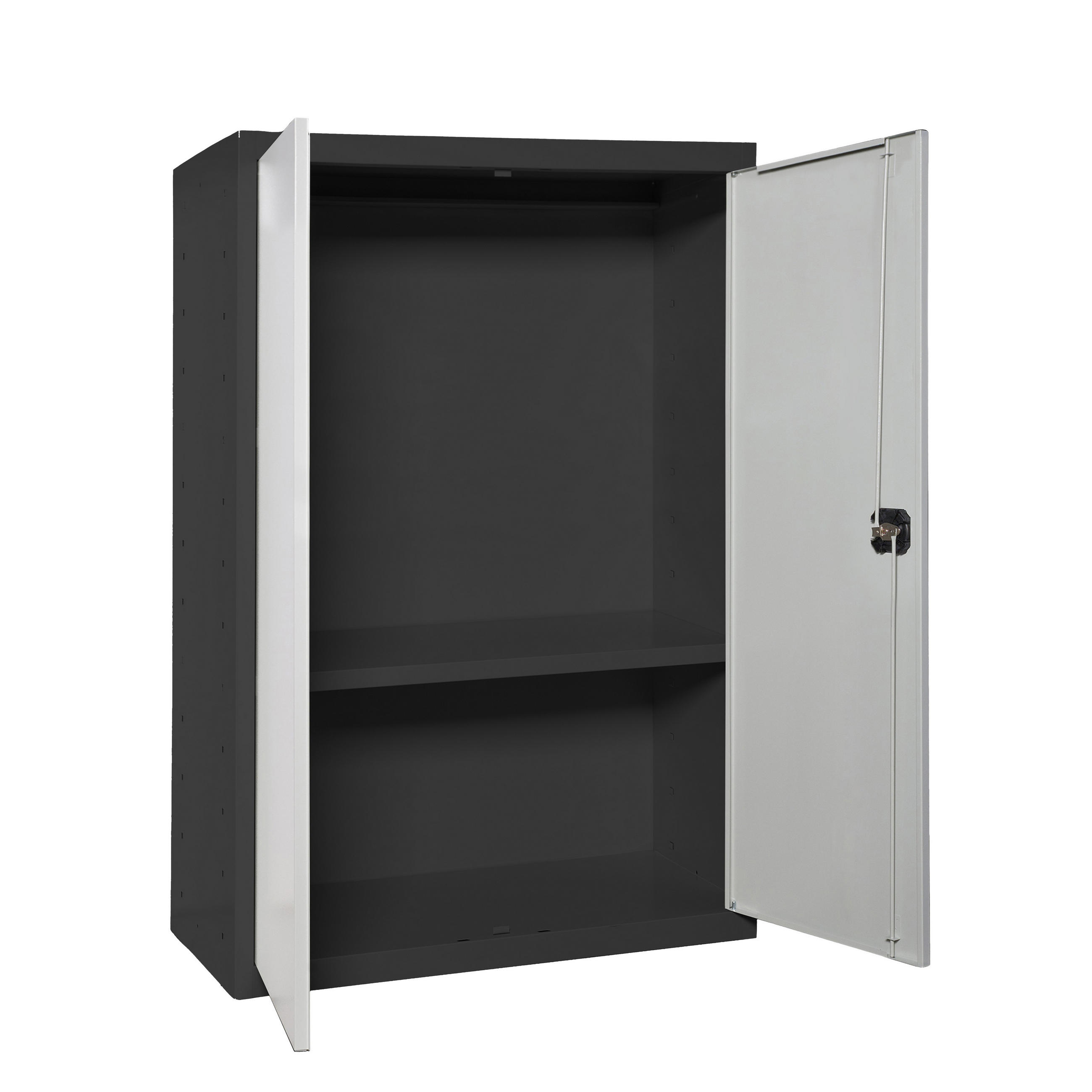 Proregal Stahlschrank Grau 80x90x40 cm