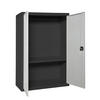 STAHLSCHRANK Amego HxBxT 90x80x40 cm 1x Fachboden Grau-Anthrazit - Grau, Metall (80/90/40cm) - PROREGAL