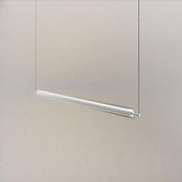 LED-HÄNGELAMPE Ranya Aluminium/Klar 130cm - Klar/Alufarben, Glas (130/7/7cm) - s.luce