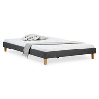 POLSTERBETT mit Lattenrost 160/200 cm in Grau - Grau, Textil (160/200cm) - Homestyle4u