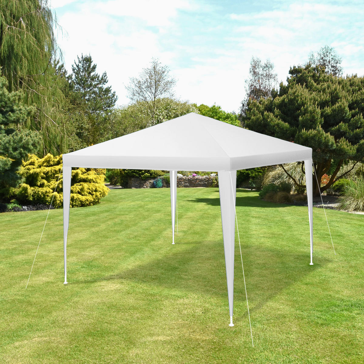 PAVILLON Farah,wasserdicht,weiß - Weiß, Kunststoff (300/250/300cm) - tectake