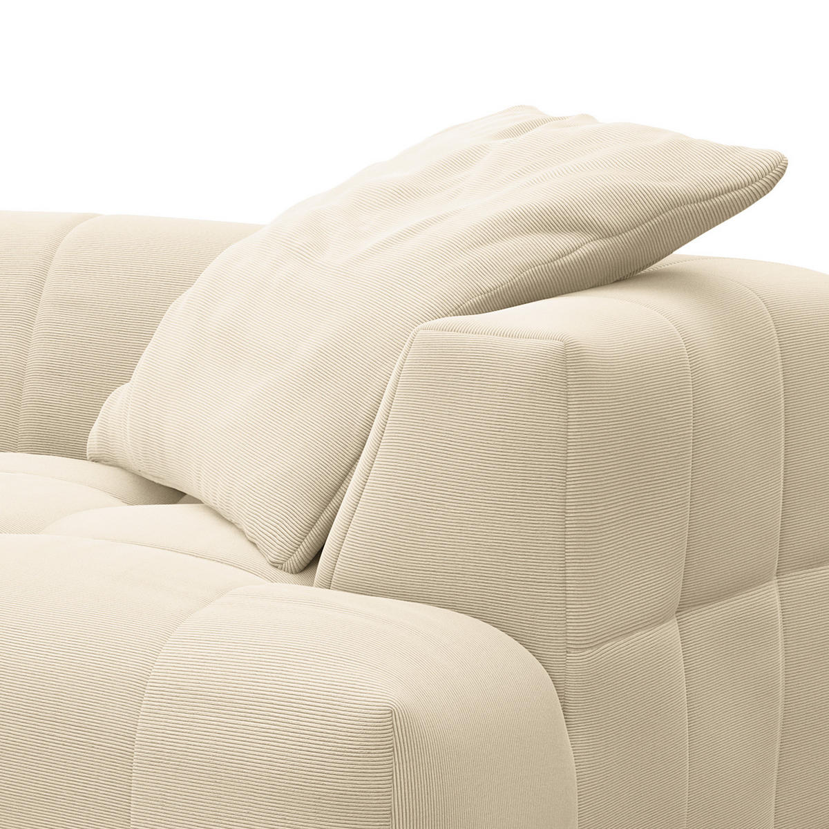 BIGSOFA - Beige, Holz/Kunststoff (272/70/126cm) - home24