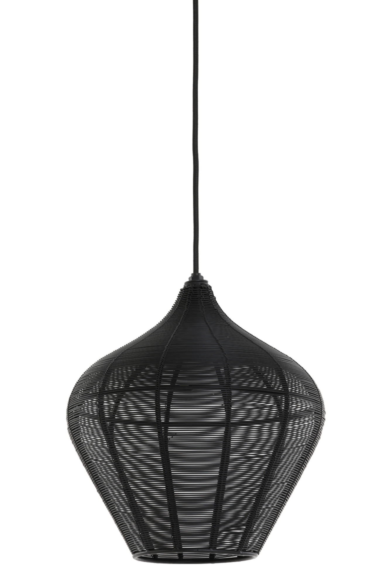 HÄNGELAMPE Alvaro Schwarz Ø27/29,5 cm - Schwarz, Metall (27/27/29.5cm) - Light & Living