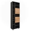 HOCHSCHRANK Ilias Anthrazit/Goldkraft Eiche 60.2 x 190 cm - Honigeiche/Anthrazit, Holzwerkstoff (60.2/190/30cm) - Vicco