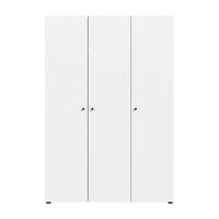 KLEIDERSCHRANK 3-türig DARWIN (B/H/T: ca. 120/176/51 cm) in Weiß/weiß - Weiß, Holzwerkstoff (120/176/51cm)