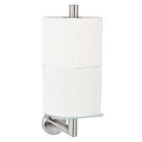 TOILETTENPAPIERHALTER PIAZZA, Edelstahl - Edelstahlfarben, Metall (10/29/14cm) - bremermann