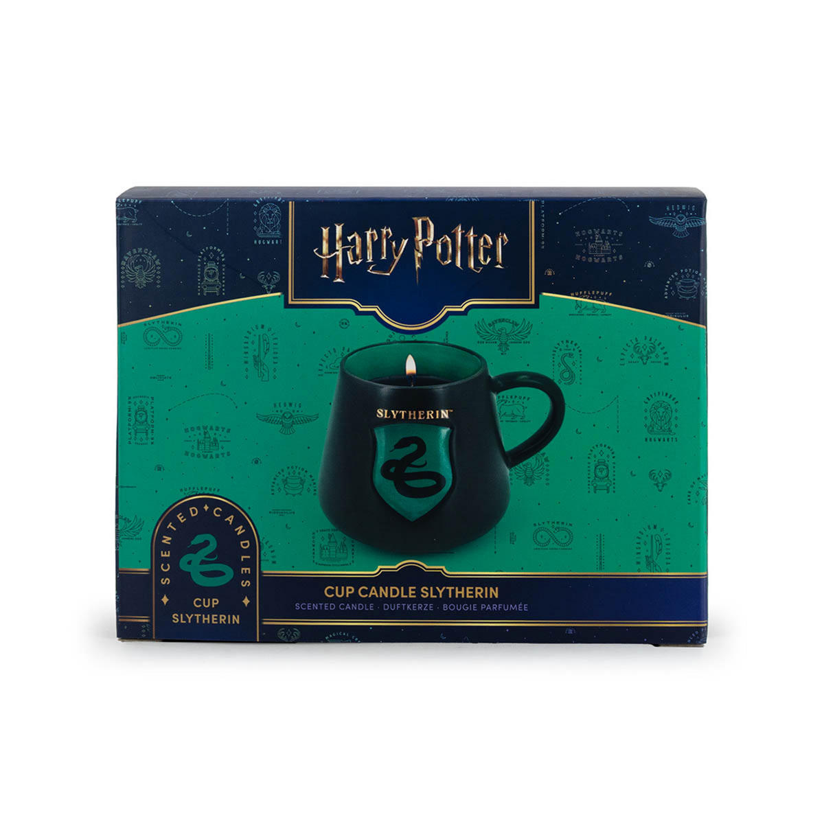 DUFTKERZE Harry Potter™ - Dunkelgrün, Naturmaterialen/Keramik (8cm)