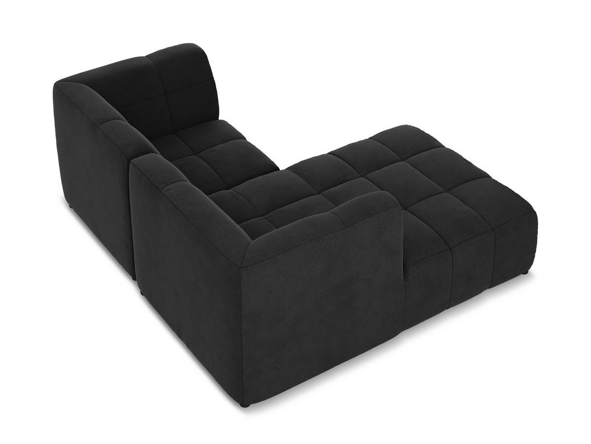 3-SITZER SOFA Bouclé Stoff Grau - Schwarz/Grau, Holzwerkstoff/Kunststoff (244/75/94cm) - Makamii