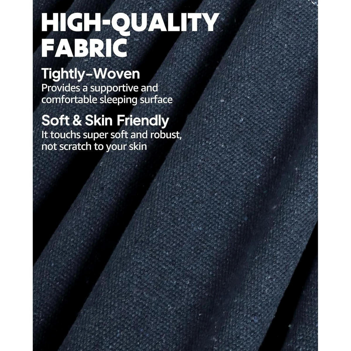 HÄNGEMATTE Baumwolle Dunkelgrau 300x150cm - Anthrazit, Textil (149.9/2.5/299.7cm)