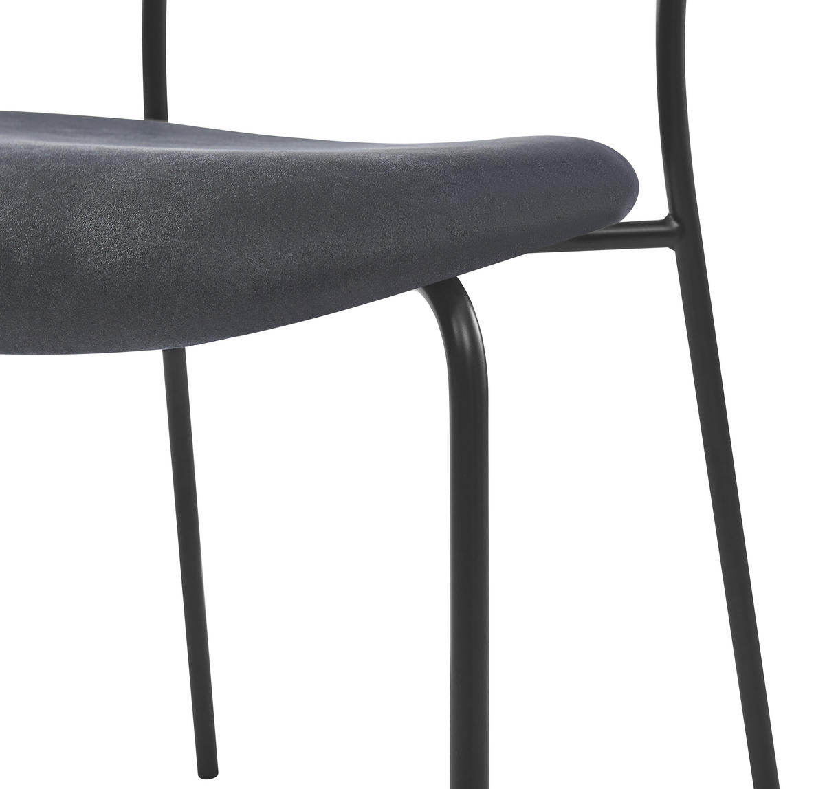 STUHL 2er-Set Kunstleder Schwarz - Schwarz, Textil (51.5/79/50.5cm) - Nordlys