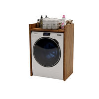 WASCHMASCHINENSCHRANK für Waschmaschine & Wäschetrockner 66/97/62 - Braun, Holzwerkstoff (66/97/62cm) - RAUMHIRSCH FURNITURE