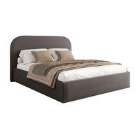 POLSTERBETT OLIMPIA mit Bettkasten 180x200, Castel 93 - Dunkelgrau, Textil (180/200cm) - Lookway