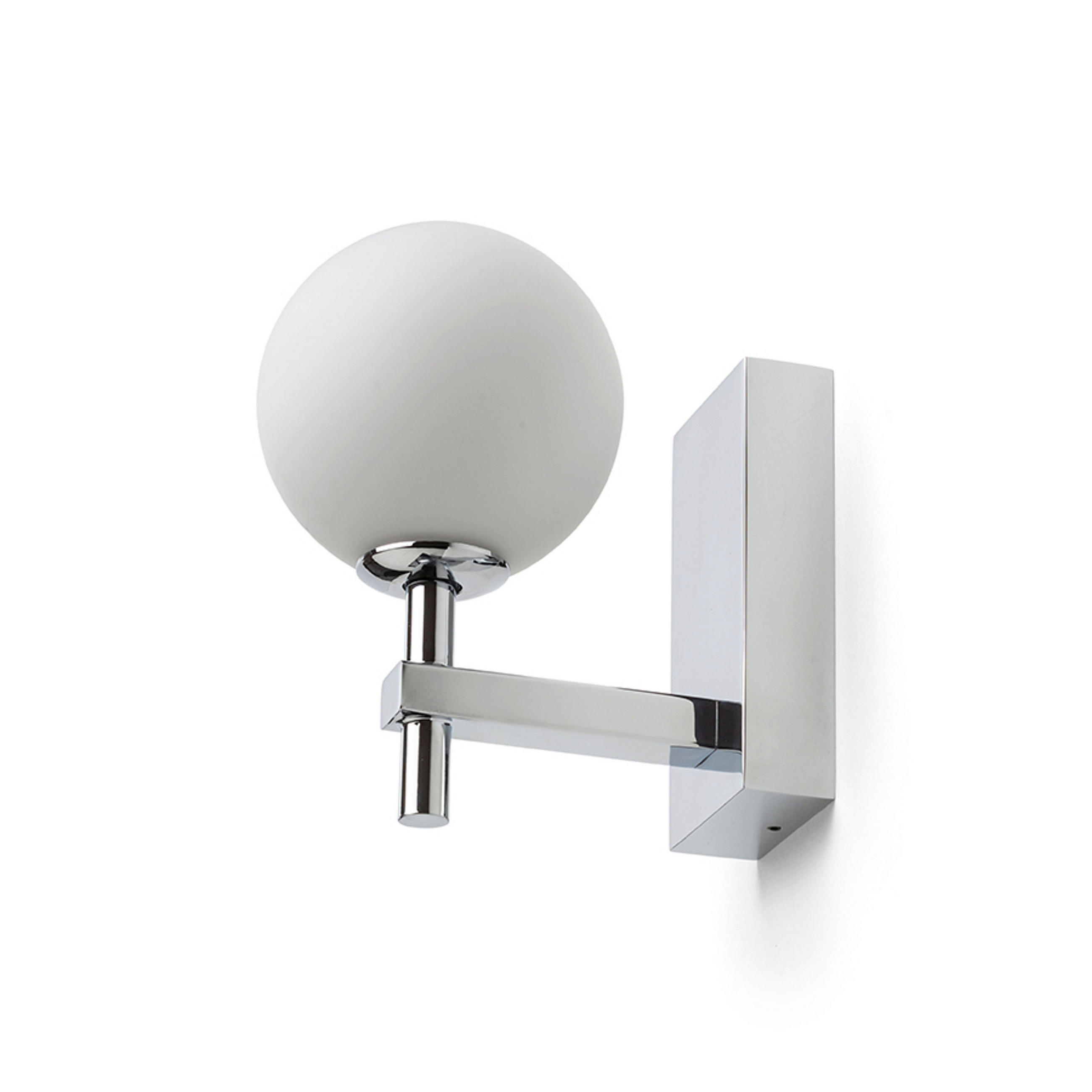 WANDLEUCHTE PEGGY Chrom 6 W IP44 - Chromfarben, Metall (95/165/148cm) - Rendl
