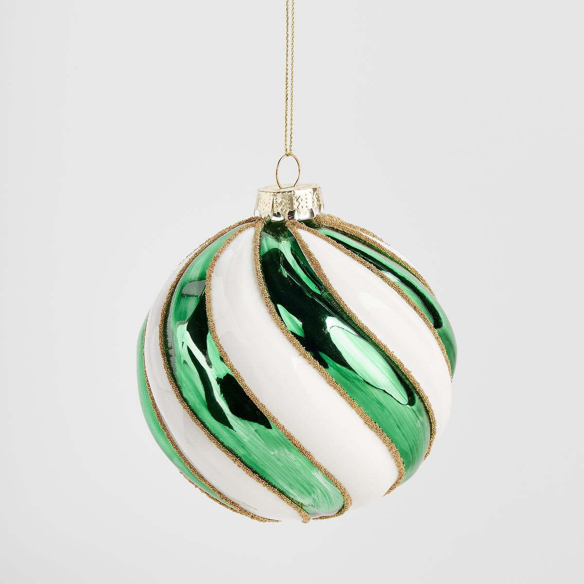WEIHNACHTSKUGEL Glas CANDYBALL, Ø100 mm, Grün, Christbaumkugeln, Weihnachtsdeko Xmas, Christmas Deko - Grün, Glas (10/10/10cm) - home&you